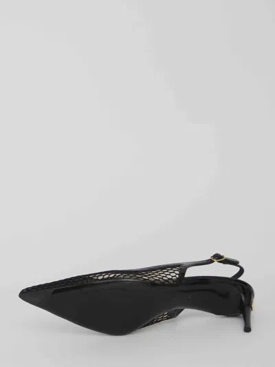 Dolce & Gabbana Dolce&gabbana Women Mesh And Patent Leather Slingback