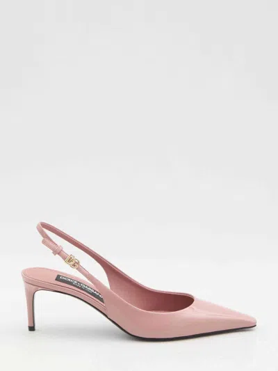 Dolce & Gabbana 70 Patent Leather Slingback Pumps