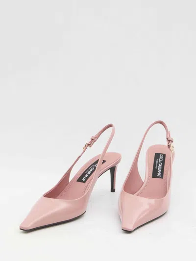 Dolce & Gabbana 70 Patent Leather Slingback Pumps