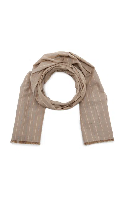 The Row Guel Cotton Stripe Scarf