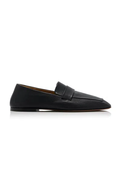 The Row Leather Square-toe Loafers In Multi