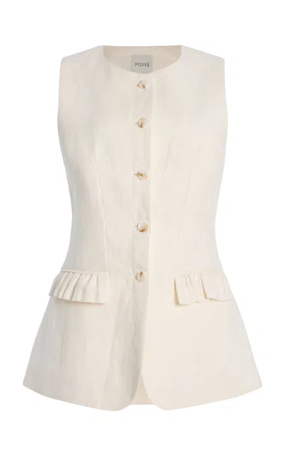 Posse Inactive Coo China Style Matilda Gilet In White