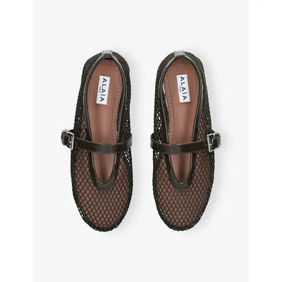 Alaïa Alaia Khaki Mesh Ballerina Women In Multi