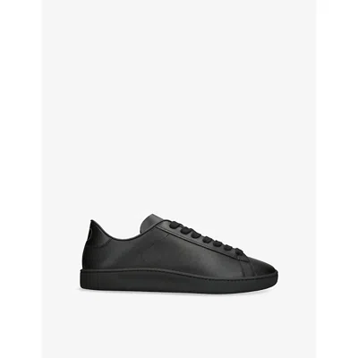 Valentino Royco Nappa Leather Sneakers In Black