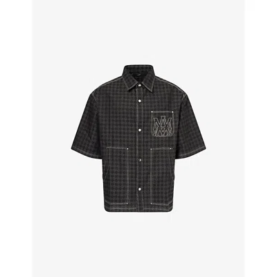 Amiri Men's Ma Quad Work Shirt In Gray