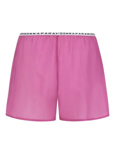 半透明粉色四角裤