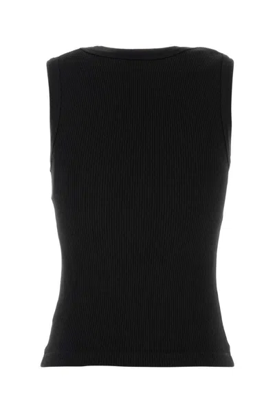 Agolde Binx Ribbed Stretch-lyocell And Organic Cotton-blend Tank