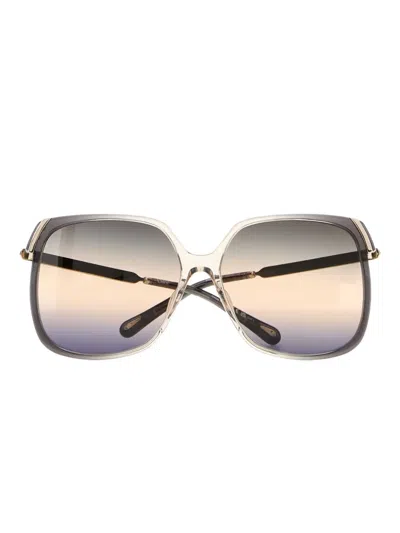 Chloé Square-frame Sunglasses In Silver