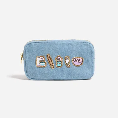 Stoney Clover Lane Hello Kitty Denim Small Pouch