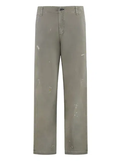 Askk Ny Paint-splattered Trousers In Green