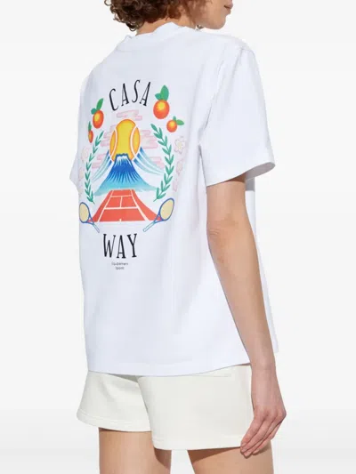 Casablanca Regular Fit T-shirt In White