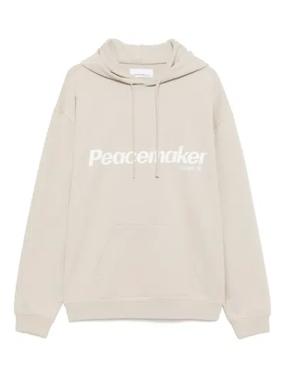 Peacemaker Oamc Floral-printed Hoodie In Neutral