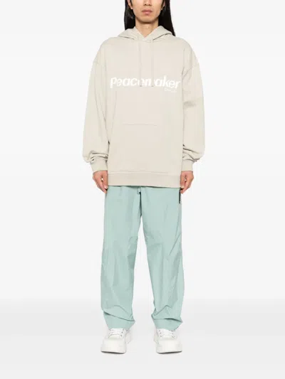 Peacemaker Oamc Floral-printed Hoodie In Neutral