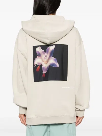 Peacemaker Oamc Floral-printed Hoodie In Neutral