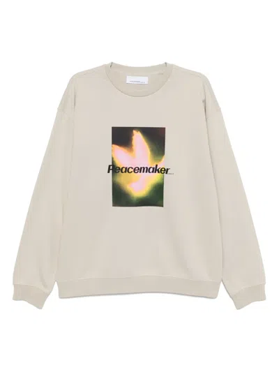 Peacemaker Oamc Bird-printed Sweatshirt In Neutral