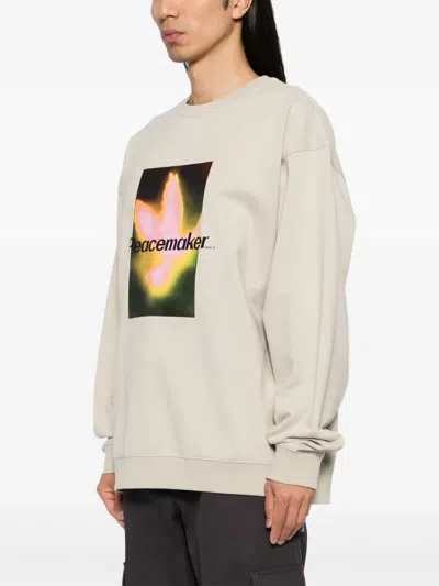 Peacemaker Oamc Bird-printed Sweatshirt In Neutral
