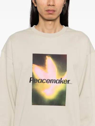Peacemaker Oamc Bird-printed Sweatshirt In Neutral