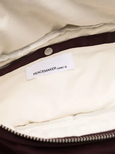 Peacemaker Oamc Medium Padded Belt Bag In Purple