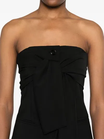 Max Mara Wool Canvas Bustier Top