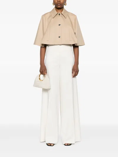 Max Mara Padre Cropped Water-repellent Cotton Cloak