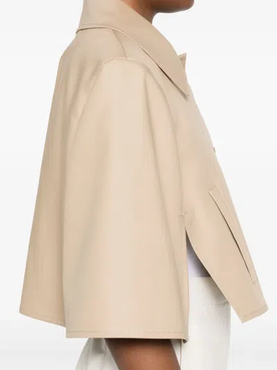 Max Mara Padre Cropped Water-repellent Cotton Cloak