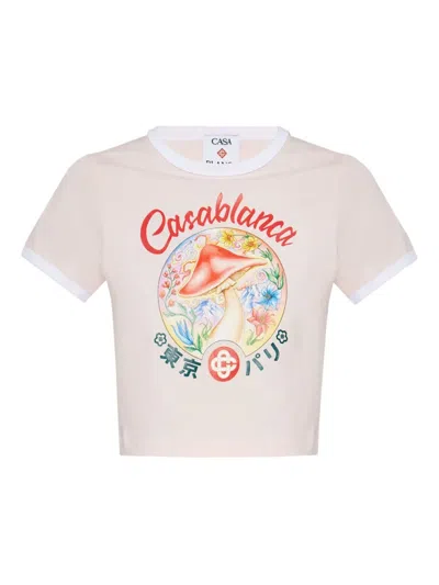 Casablanca "mushroom Emblem" T-shirt