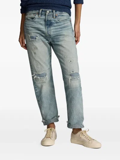 Rrl Distressed Jeans