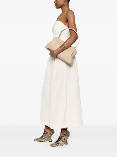 Carven Neutral Tote Bags In White