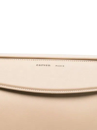 Carven Neutral Tote Bags In White