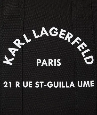 Karl Lagerfeld Medium Rue St-guillaume Square Tote Bag In 999