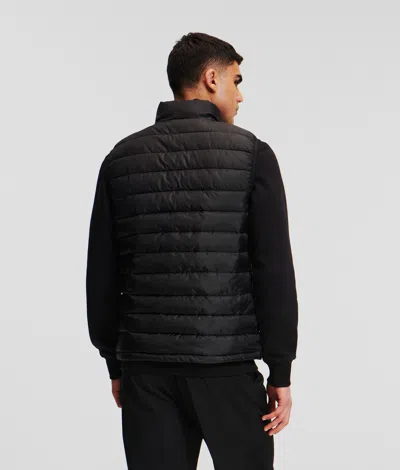 Karl Lagerfeld Lightweight Quilted Jacket In Black