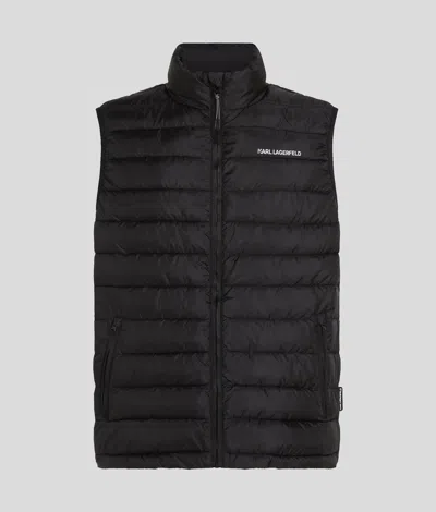 Karl Lagerfeld Lightweight Quilted Jacket In Black