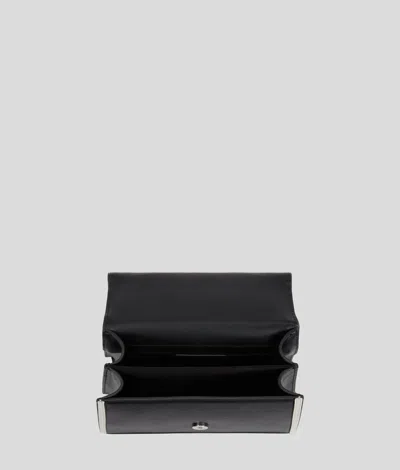Karl Lagerfeld Signature Leather Top-handle Bag In Schwarz