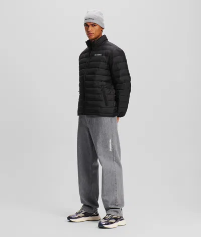 Karl Lagerfeld Lightweight Quilted Jacket In Blue