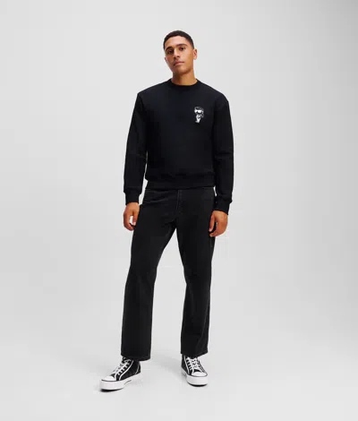 Karl Lagerfeld Ikon Graphic Sweatshirt In Black