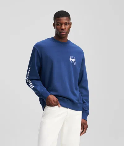Karl Lagerfeld Ikon Sweatshirt In Blue