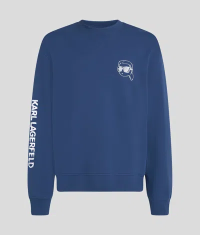 Karl Lagerfeld Ikon Sweatshirt In Blue