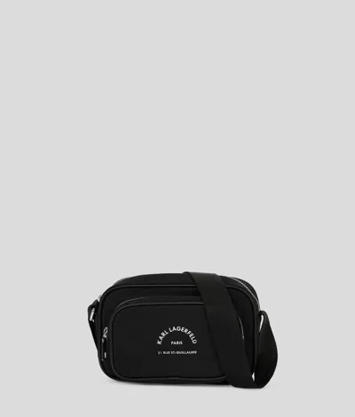 Karl Lagerfeld Rue St-guillaume Shoulder Bag In Black