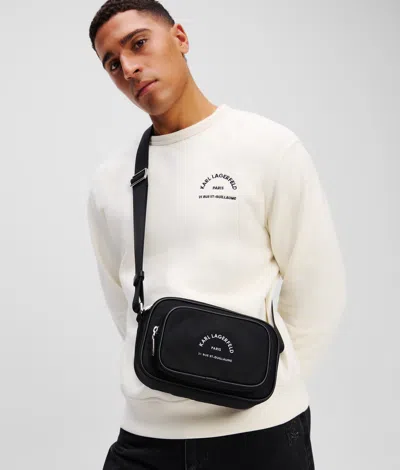Karl Lagerfeld Rue St-guillaume Shoulder Bag In Black