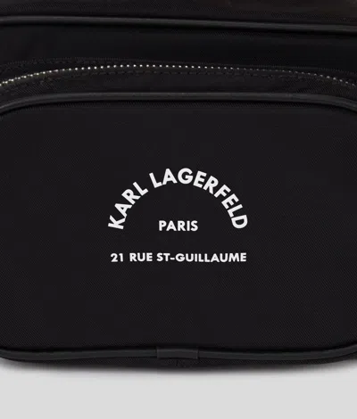 Karl Lagerfeld Rue St-guillaume Shoulder Bag In Black
