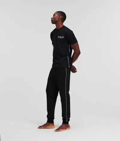 Karl Lagerfeld Hotel Karl Loungewear T-shirt In Black
