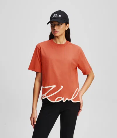 Karl Lagerfeld Woman In Orange