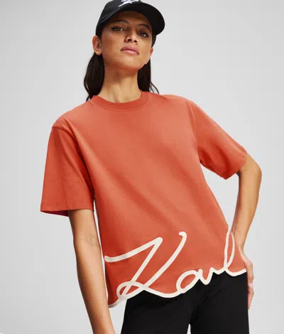 Karl Lagerfeld Woman In Orange