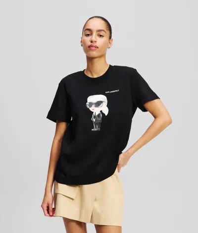 Karl Lagerfeld Ikon T-shirt In Black