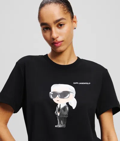 Karl Lagerfeld Ikon T-shirt In Black