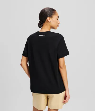 Karl Lagerfeld Ikon T-shirt In Black