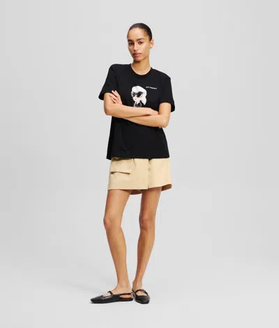 Karl Lagerfeld Ikon T-shirt In Black