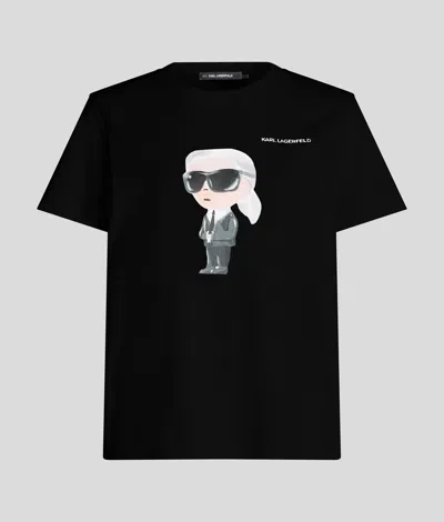 Karl Lagerfeld Ikon T-shirt In Black
