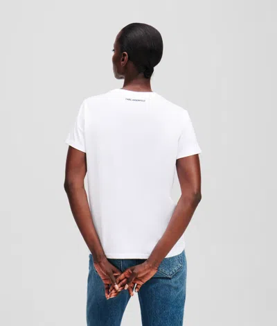 Karl Lagerfeld Ikon Karl & Choupette Rhinestone T-shirt