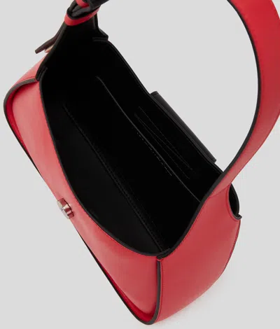 Karl Lagerfeld Shoulder S Red Silver Logo Detail